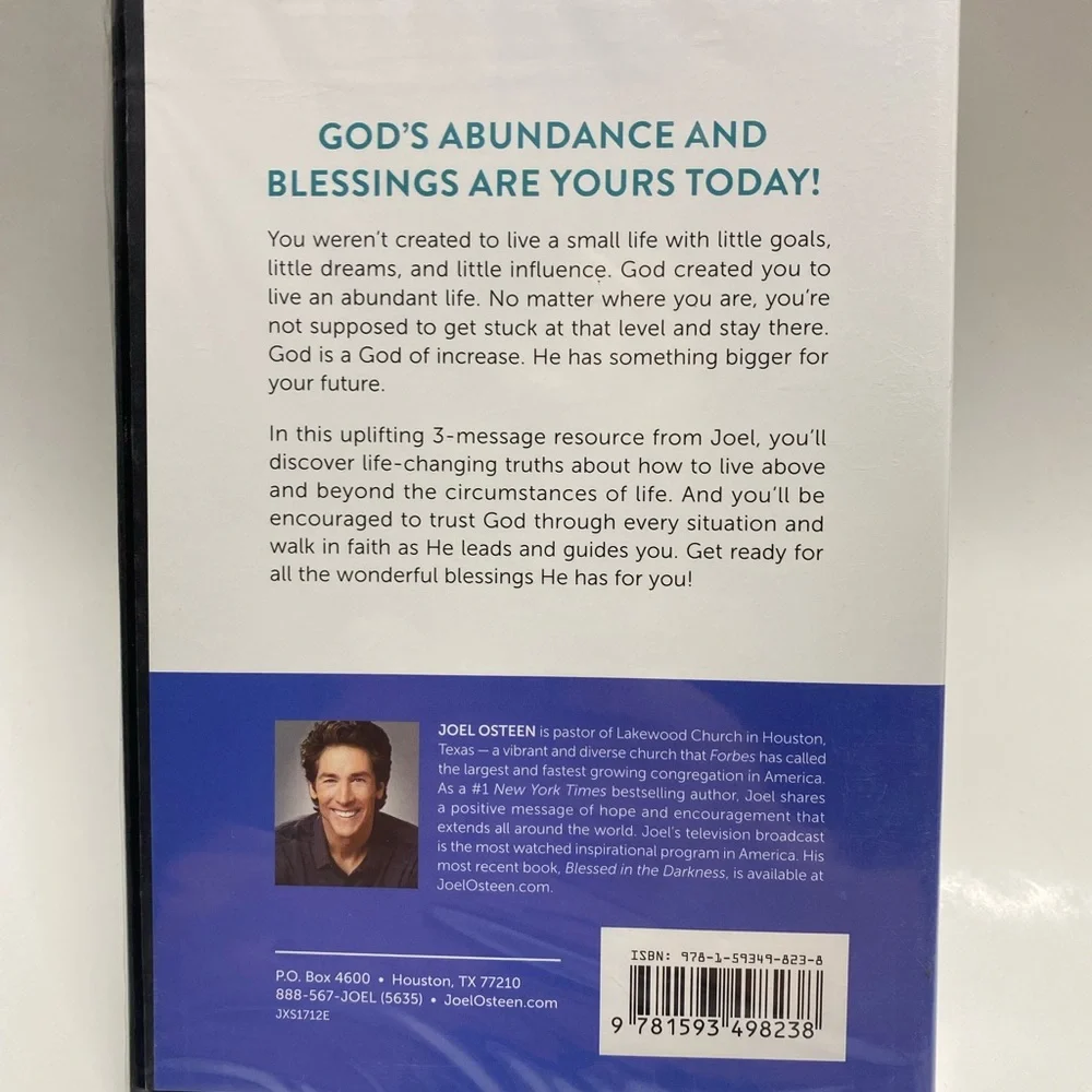 * Living Above & Beyond by Joel Osteen positive message of hope Christian DVD